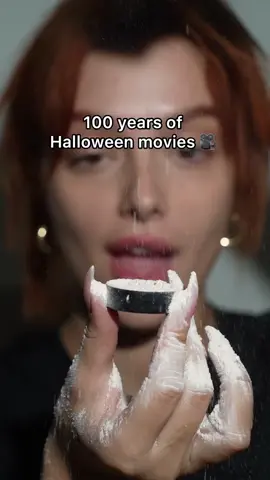 100 years of Halloween makeup 👻 Happy Halloween! #halloweenmakeup #halloweenlook #halloweenmovie #100yearsofmakeup 