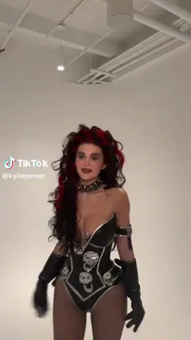 Kylie and Kendall Jenner looked to the ’90s for some Halloween 2023 inspo, posing in racy lingerie as they dressed like villains Sugar and Spice from “Batman Forever.” Link in bio for details.