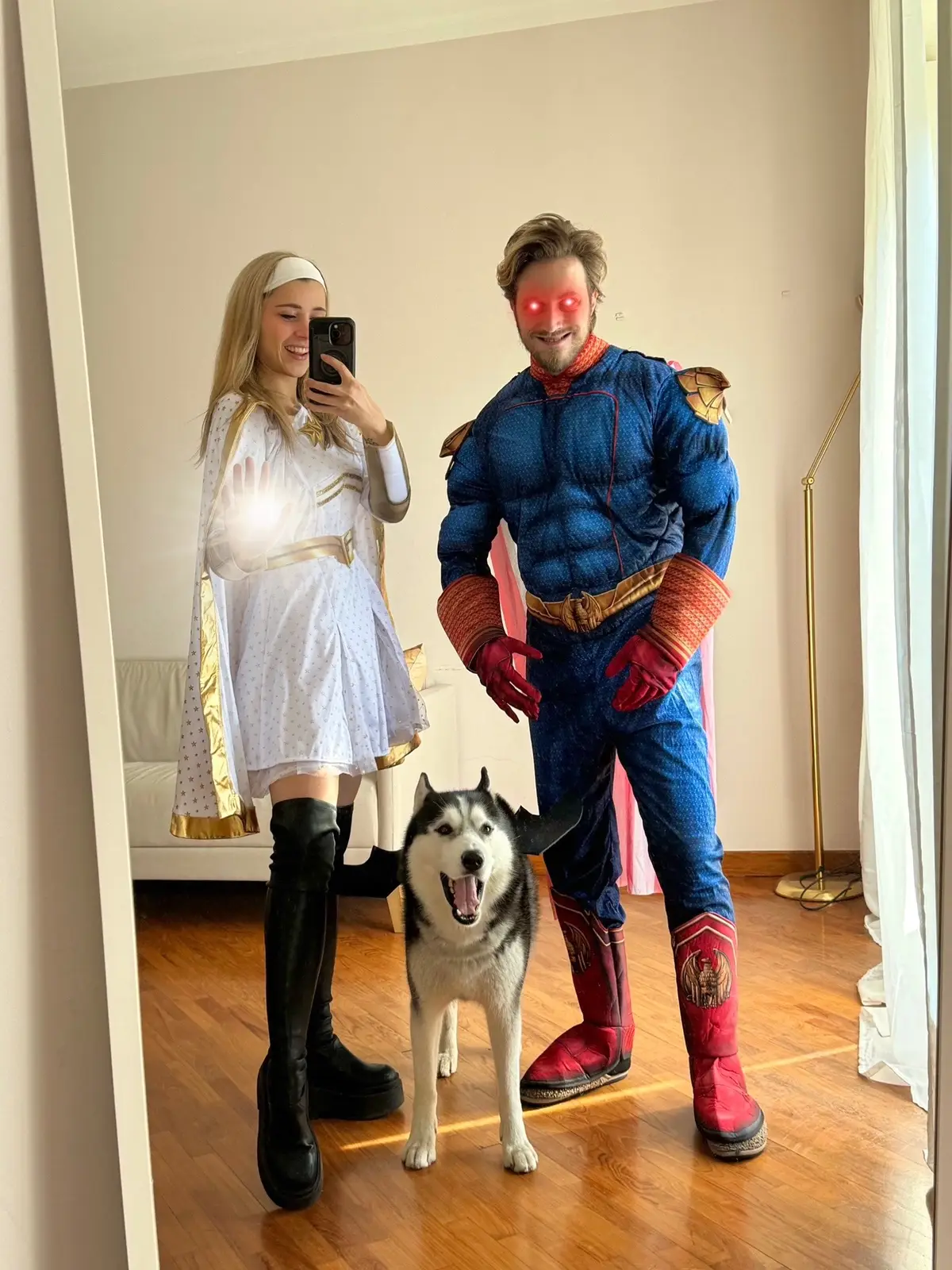 #theboys #homelander #starlight #primevideo #halloween #halloweenlook #halloweenmakeup #coppia #humor #Relationship #perte #foryou #viral #amore #Love #husky #huskylife 