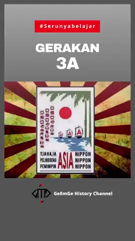 Sejarah Gerakan 3 A Pada Masa Pendudukan Jepang #shorts #sejarahindonesia