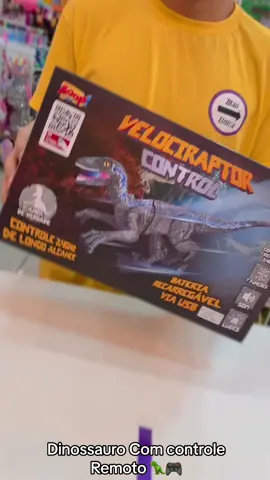 Velociraptor Com Controle 🎮🕹️ Emite luz pela Boca  😱 Faz sons De Rugidos  ! 😍  Bateria Recaregavel Via Usb  #lojadebrinquedos#dino#criança#vaiprofyyyyyyyyyyyyy#Fy#