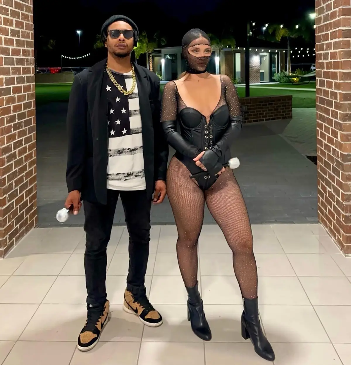 Not sure if we pulled the look off but at least we had so much fun!🤩 #halloween2023 #happyhalloween #jayzbeyonce #halloweencostumeideas #costumeideas #couplescostume #couplesgoals #marriagegoals #ellandarren #beyonce #jayz #tampayborcity 