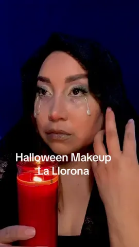 La Llorana 🕯️ I went in a different direction. I didnt want to go scary but rather than being softer. #lallorona #halloweenmakeup #halloween2023 #halloween 