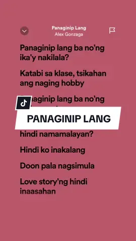 Panaginip Lang by: Alex Gonzaga #songlyrics #spotify #fypviral 