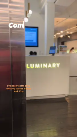 Gotta love a good coworking spot 💻 #coworkingspacenyc #luminarynyc #remoteworklife #workingvlog #dayinthelifevlog  #nycrestaurants 