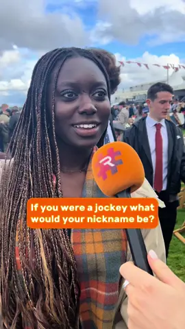 If you were a jockey 🏇 what would your nickname be? 🎤  We asked Ascot Champions day racegoers #Raceday #HorseRacing #Jockey #AscotRaces 