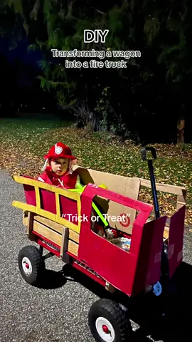 This took me under an hour to make! Save it for next year🤍 🎃  #DIY #MomDIY #pawpatrol #marshallpawpatrol #firetruckdiy #halloweendiy #halloween #halloweenideas #firetruck 