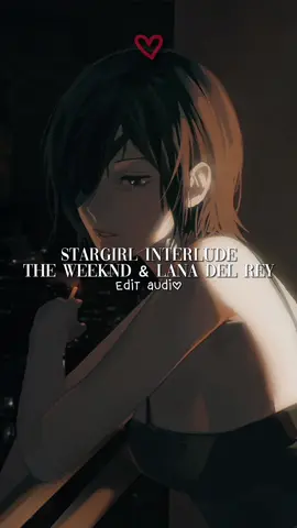 first audio on my new phone what do yous think (art by uqi32) #foryou #foryoupage #fyp #edit #editaudio #audio #stargirlinterlude #theweeknd #lanadelrey #stargirlinterludetheweeknd #stargirlinterludelanadelrey #stargirlinterludetheweekndlanadelrey #himeno #chainsawman #csm #anime 
