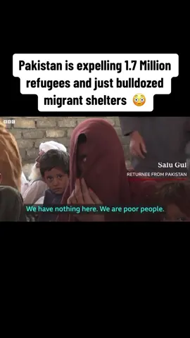 This is sad #pakistan #bbc #refugees #bulldozer #shelters 