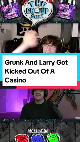 Grunk And Larry Got Kicked Out Of A Casino #thegroupchat #thegroupchatpodcast #podcast #podcastclips #clips #podcast #lasvegas #casino #gambling #funny #story #funnystory 