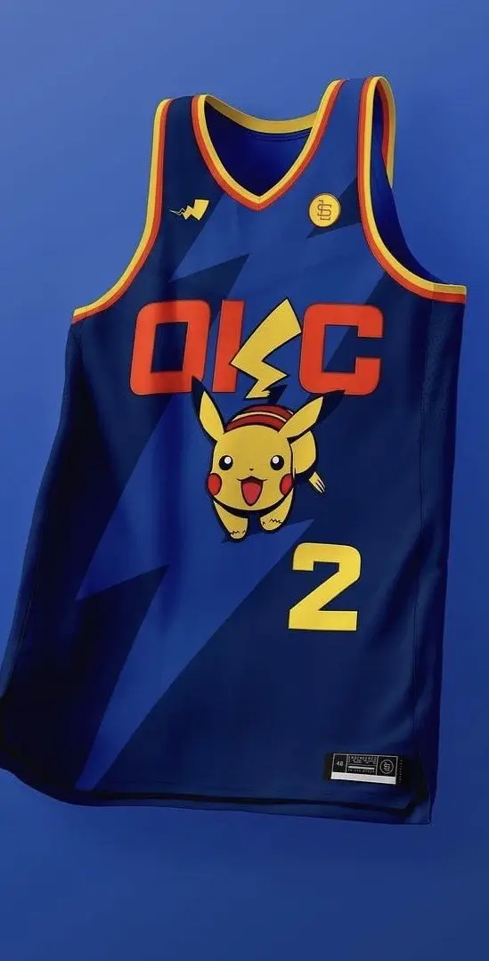 If  Pokemon inspired the NBA jerseys ⚡️ 📸 IG - consciousbb #fiba #pokemon #pokemongo #NBA 