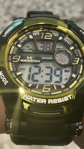 Looking for a solid military style watch! Waterproof, bumpers for ultimate protection! With Coupons available should be able to get it for about $2!! Different color options available! #giftfromTikTokShop #MontresCarlo 