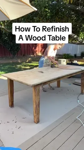 How To Refinish A Wood Table! 😄 #DIY #diyfurniture #furnitureflip #furnituremakeover #diyhomedecor #homedecor #decor #decorating #interiordesign #interiordesigner #homeinterior #homeproject 