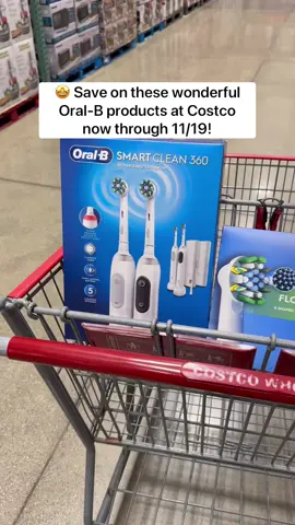 🤩 Save on these wonderful OralB products at Costco now through 11/19! You’ll definitely want to add Oral-B to your holiday wishlist this year! 🎄 🪥 The Oral-B Smart Clean 360 Rechargeable Toothbrush 2-Pack is $30 off, making it only $69.99! Did you know a manual toothbrush can leave 50% of plaque behind? Oral-B’s dentist-inspired round brush head is clinically proven to give you cleaner teeth & healthier gums! 👏🏼 Plus it has five brushing settings so you can choose one that’s best for you, and it has a pressure sensor to let you know if you’re brushing too hard! This sale also includes $11 off of both the Oral-B Cross Action & Oral-B Floss Action replacement toothbrush heads making them $43.99 each! These have over 2 years worth of refills & turn yellow to let you know to replace them! They’re recommended to be changed once every 3 months so stocking up is always a good idea! 🙌🏻 Add Oral-B to your holiday wishlist and grab these while they’re on sale at Costco now through 11/19...for yourself or as an awesome gift idea! 🎁 #ad #RoundCleansBetter #OralBHoliday