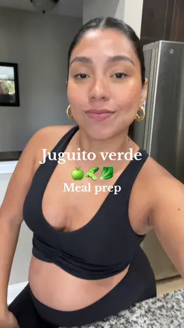 Lets meal prep mi juguito verde 🥬🥒🍏 #greenjuice #mealprep #jugoverde #pregnantsnacks #fyp  