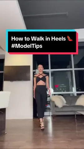 How to walk in heels #ModelTips 👠 #modeltok #modeltiktok #howtowalkinheels #runwaymodel #runwaywalk #modeltutorial #highheelstutorial 