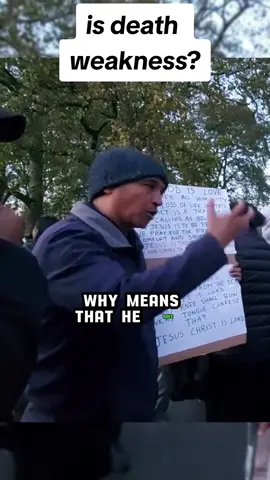 how can god die?????????? #speakerscorner #muslim #muslimtiktok #christian #christiantiktok 