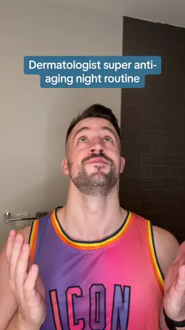 Dermatologist super antiaging night routine #antiagingskincare #nightroutine #skincaretips #glowingskin 
