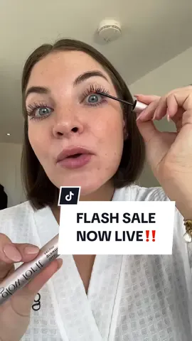 HURRY‼️ We only do this once a year… our Early Bird FLASH SALE is now live⏰ You don’t want to miss this… #lashgrowthserum #lashgrowth #sale #discount #glowforit 