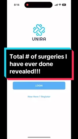 Total number of surgeries I’ve ever performed revealed! (For surgery residents: it syncs to ACGME!) #unira #surgeon #doctor #surgery #surgeryresident 