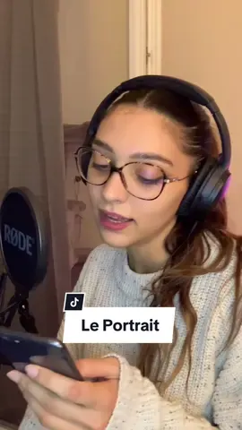 Chanson du soir 🎙️ Le Portrait de Calogero.  Vous avez d’autres idées de chansons ? • • • #cover #calogero #leportrait #chanteusefrancaise 