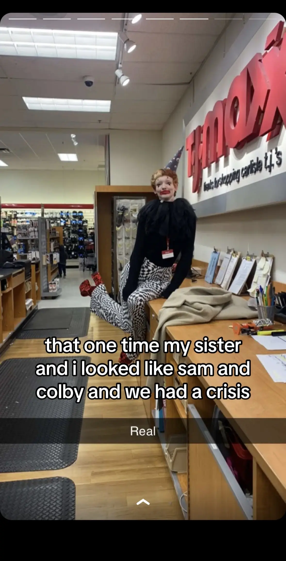 i very much dont look like colby anymore but this moment was hilarious- i felt like i was able to sense every spirit around me all the sudden 😀 #samandcolby #samgolbach #colbybrock #hellweeksamandcolby #samandcolbyedit #fypシ 