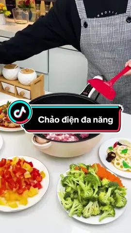 Chảo điện đa năng cao cấp nhiều chế độ nấu thông minh, nấu ăn dễ dàng mà không cần tới bếp nấu! #fyp #giadung #giadungtienich #chaodiendanang #dodungnhabep #giadungthongminh #giadungnhabep 