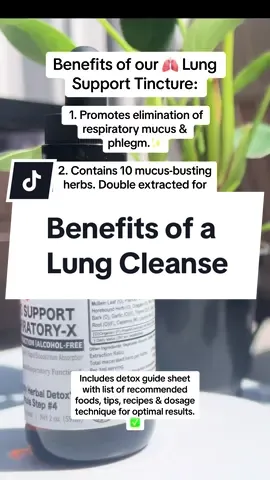 Benefits of our Lung Detox Tincture. Mullien Leaf is a natural lung detox herb. Pollutants in the air such as smoke, allergens, particiles can clog the lungs with mucus. #lungcleanse #smokerslungs #lungs
