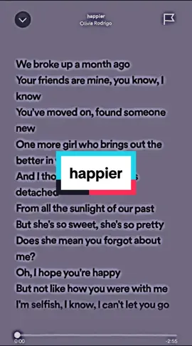 happier 🎤 #happier #oliviarodrigo #fyp #fypシ #beat #music #viral #trending #lyrics #duet #LearnOnTikTok #xh #karaoke #learnontiktok #xuhuongtiktok #xh 