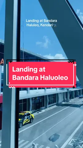 Landing at Bandara Haluoleo, Kendari Sulawesi Tenggara #misstanaman #landing🛬 #bandarahaluoleokendari 