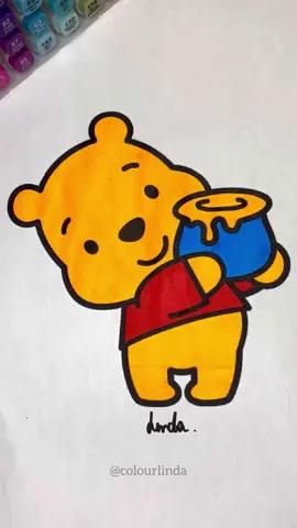 Winnie the Pooh 🍯 #asmr #asmrsounds #relaxing #satisfying #colouring #colouringhelps #pooh #winniethepooh #ursinhopooh 