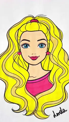 Barbie 💖 #asmr #satisfying #coloring #coloringtherapy #relaxing #barbie #barbiegirl 