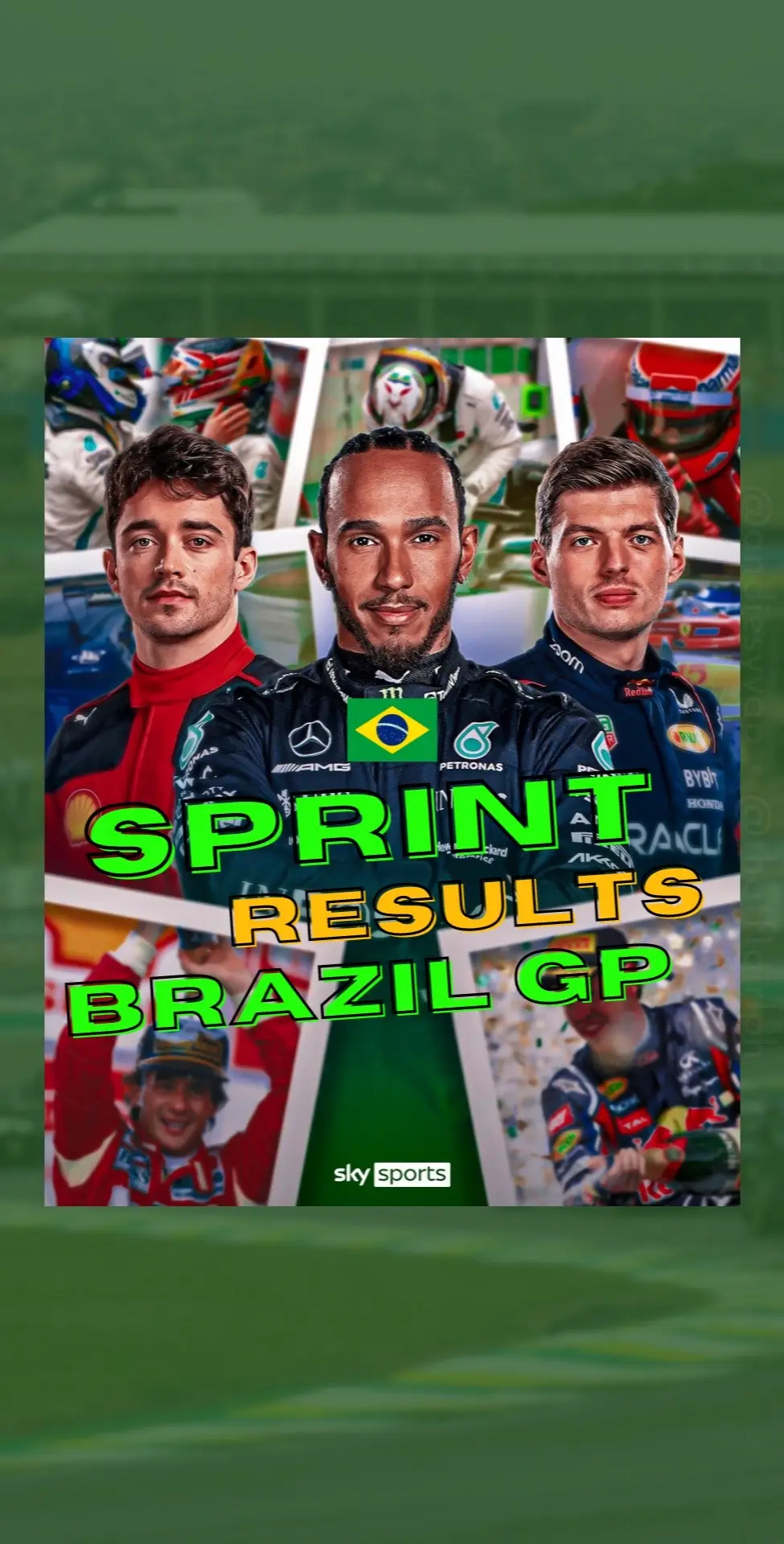 We are done with the last Sprint race of the season…the Sprint at Brazilian Grand Prix 🇧🇷🏎️! And, the results are in 😁! With #MaxVerstappen as our winner 🦁, while #LandoNorris secured P2 🧡, and #ChecoPerez starting & finishing in P3 😊. We have the race up next, any podium predictions 🤔! #brazilgp #sprintrace #formula1 #f1philippines #f1contentcreators 