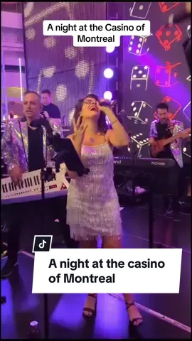 Back at it again tonight at the casino of montreal! #casino #mtlcasino #showtime #singerlife #italocanadese #showband 