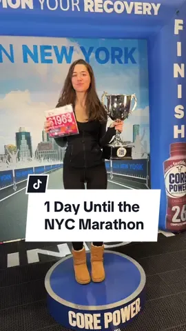 One day until the NYC Marathon! Can you believe it's already here?! I'm feeling ready for tomorrow and am excited for what an event it will be. I've heard amazing things about the NYC marathon's energy and can't wait to see it live & in action. Looking forward to meeting new amazing people and pushing myself as hard as I can go! 'll see you at the finish line! #couchtomarathon #nycmarathon #nycmarathon2023 #nycmarathontraining 