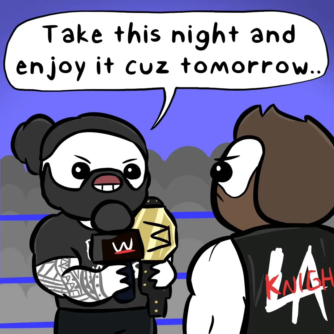 Using this for the wife at Disney World Sad but not surprised at the outcome. #comic #asliceofalan #webtoon #webcomic #funny #WWE #romanreigns #laknight #wrasslin #wrestling 