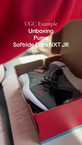 Unboxing Puma Softride Enzo NXT Jr  UGC Example #unboxing #ugc #ugccreator #ugckidsproduct #ugckidscontent #ugckids #ugccreatoraustralia #ugccommunity 