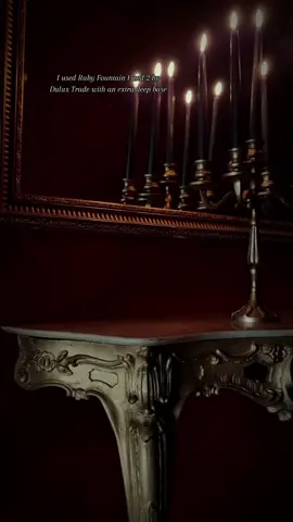 Replying to @instantwitch I hope this helps anyone, who is looking to create their very own Dracula inspired room! 🧛🏻‍♀️ For this blood red paint 