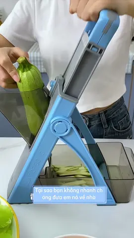 Máy bào rau củ quả tiện lợi với 4 chế độ thông minh. Giúp việc sơ chế thái cắt trở nên nhanh chóng