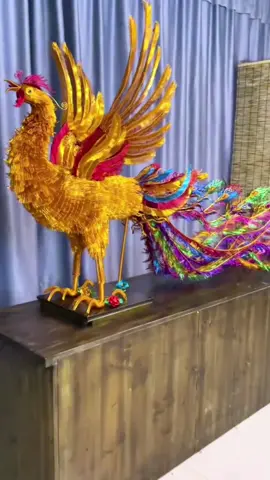 Home decoration#fyp #Evey #usa #foryou #Pure hand-made living room decorations. Have you ever seen a handmade phoenix like me?