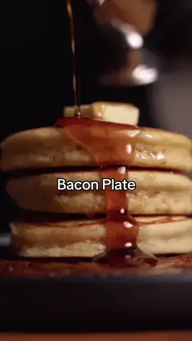 A plate of bacon (literally) #porkbelly #bacon #pancakes 