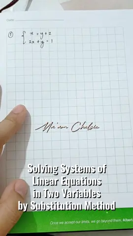 How to solve system of linear equations in two variables by substitution method? #maamchelsie #linearsystems #systemsoflinearequations #substitutionmethod 
