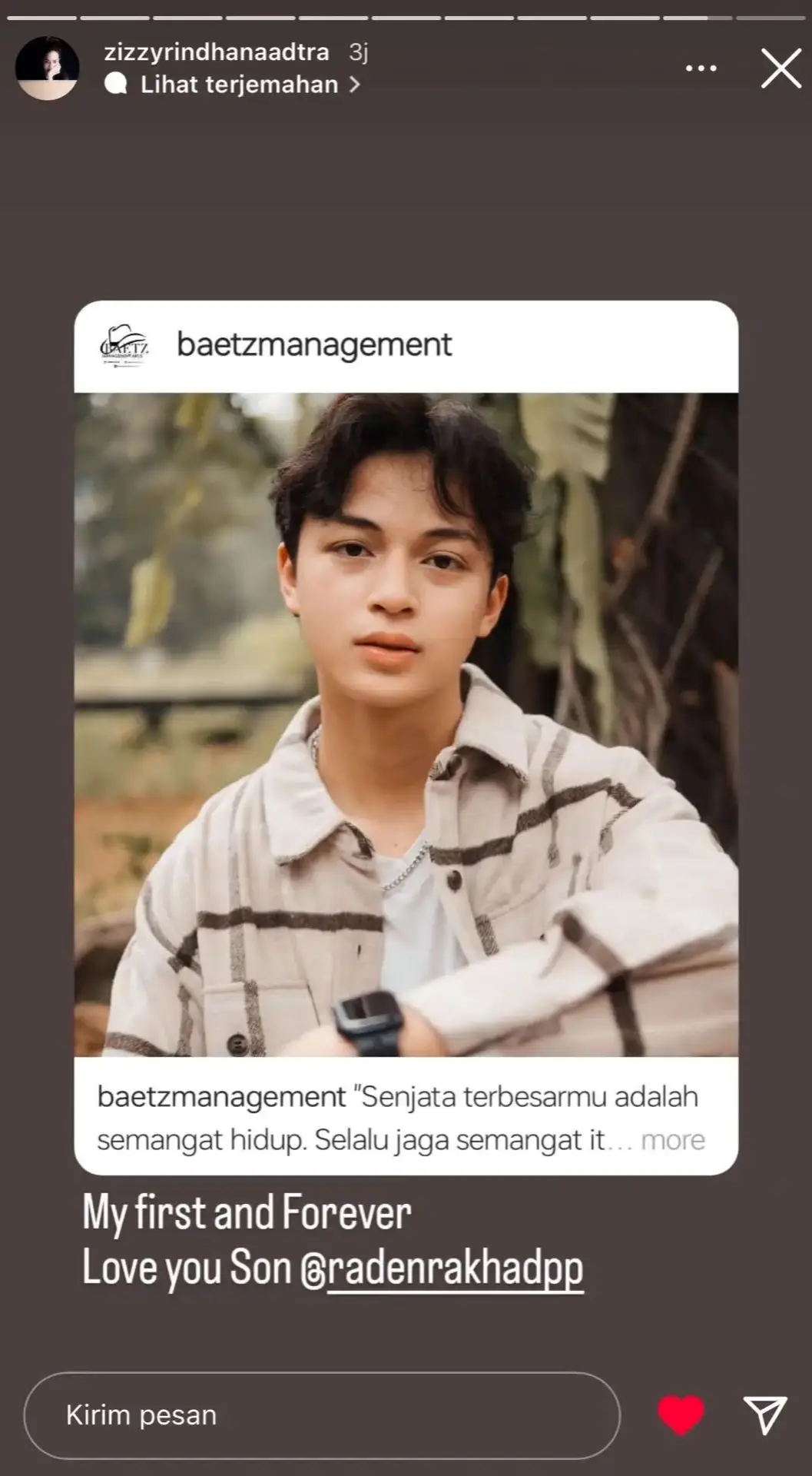 Akhirnya mama zizy post rakha setelah sekian lama  #radenrakhadpp #zizyrindhanaadtra #ibudananaklakilakinya #cintapertamaanaklakilaki 