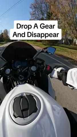 Drop A Gear And Disappear: What Does That Mean? #motorcycle #ninja400 #kawasaki #gear #shift #howto #fyp 