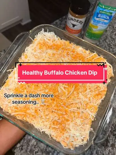 THE quickest, easiest, yummiest, HEALTHIEST Buffalo Chicken Dip Recipe Ever. Low Carb, Low Fat, extremely HIGH PROTEIN. 😘 #healthybuffalochickendip #easybuffalochickendip #buffalochickendip #buffalochickendip #highproteinrecipes #healthyfoodswap #healthydipideas #highproteinmeal #lowfatmeal #weightlossfoods 