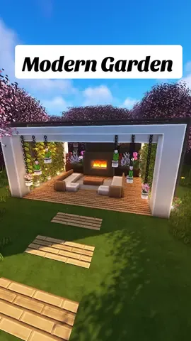 Minecraft modern garden #Minecraft #minecraftbuilding #minecrafttutorial #minecraftbuild #foryou 