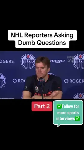 Dumb questions from NHL reporters  Part 2 #dumb #questions #NHL #hockey #fyp 