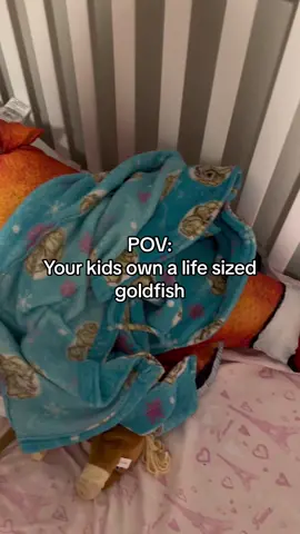 Our youngest daughter sleeps with us. I guess her crib is now being put to use by their giant goldfish.  . #kidsbelike #kidsoftiktok #momlife #momtok #millenialsoftiktok 