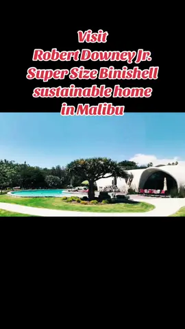 REAL ESTATE VIDEO Visit  Robert Downey Jr. Super Size Binishell sustainable home  in Malibu. Its unique look is drawn from its Binishell construction, a method created by industrial designer Dante Bini in 1964. Binishell homes are created by covering a nylon-coated neoprene air bladder in wet steel-reinforced concrete, then slowly inflating it. The mixture cures in about an hour, and produces a thin-shelled, aerodynamic bungalow. #bold #awaissurahyoofficial #Home #binishells #robertdowneyjr #Sustainability #bubble #bubblehomes #concrete #inflate #neoprene #construction #technology  #realestate #realestatetiktok #realestatelife🏡 