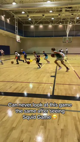 Can anyone else never think of Red Light Green Light the same either? 😂 #squidgame #redlightgreenlight #basketball #finishedthegame #missioncomplete #basketballdrills #trainingsession #flashbacks #barstoolsports 